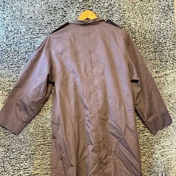 Vintage Misty Harbor Trench Coat Womens 14 Purple Belted Made in USA Union Made - Picture 8 of 10